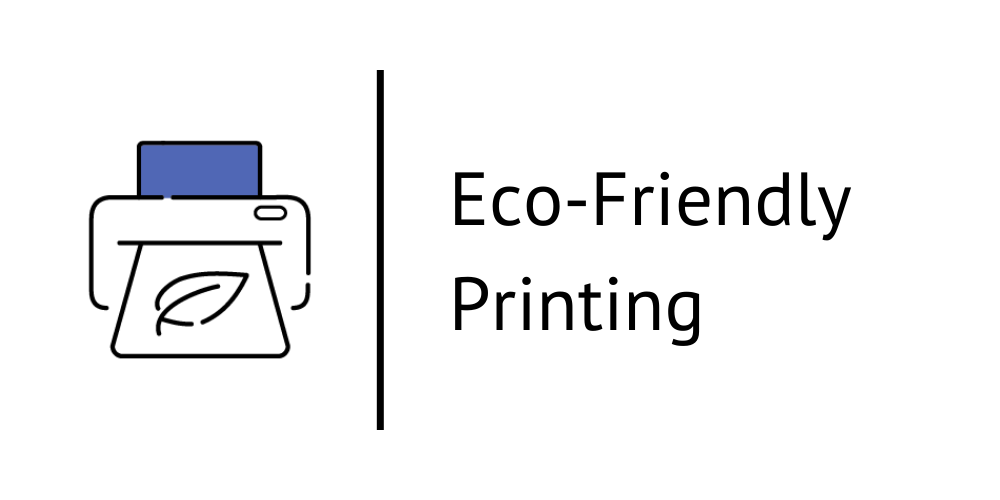 EcoFriendly, Sustainable Printing Services